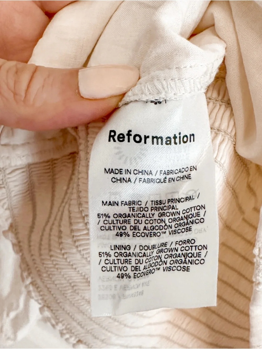Reformation excellent gently